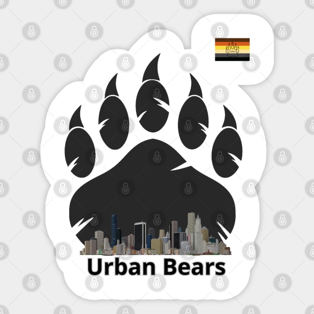 Urban Bears Sticker by CreativeTees23